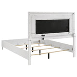  Coaster Furniture Cassia 215791Q Queen LED Panel Bed - White High Gloss IMAGE 2