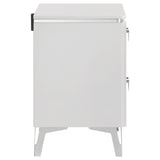  Coaster Furniture Cassia 215792 2-drawer Nightstand Bedside Table - White High Gloss IMAGE 5