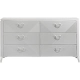  Coaster Furniture Cassia 215793 6-drawer Bedroom Dresser Cabinet - White High Gloss IMAGE 3