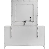  Coaster Furniture Cassia 215793M 6-drawer Dresser Cabinet with Mirror - White High Gloss IMAGE 5