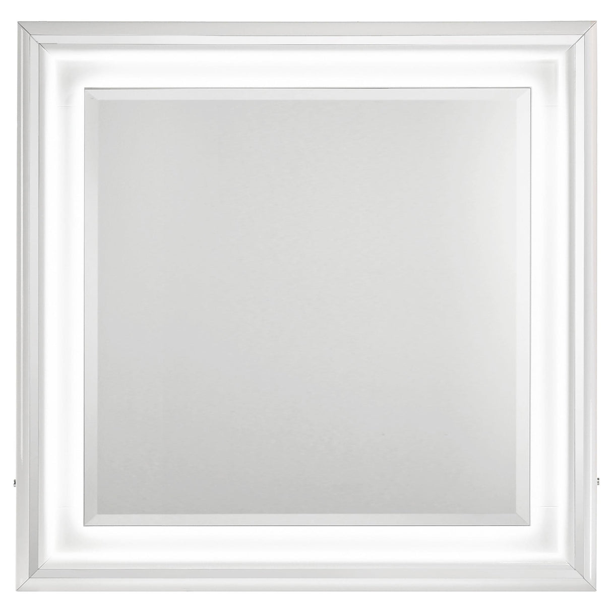  Coaster Furniture Cassia 215794 Dresser Mirror - White High Gloss IMAGE 1