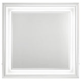  Coaster Furniture Cassia 215794 Dresser Mirror - White High Gloss IMAGE 1