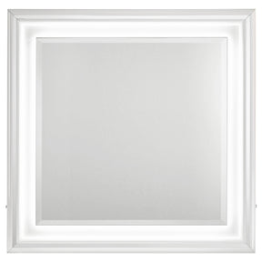  Coaster Furniture Cassia 215794 Dresser Mirror - White High Gloss IMAGE 1