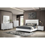  Coaster Furniture Cassia 215794 Dresser Mirror - White High Gloss IMAGE 3