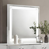  Coaster Furniture Cassia 215794 Dresser Mirror - White High Gloss IMAGE 4