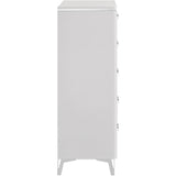  Coaster Furniture Cassia 215795 5-drawer Bedroom Chest - White High Gloss IMAGE 6