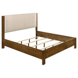  Coaster Furniture Adderley 215851KE Eastern King Wood Panel Bed   - Cream/Warm Brown IMAGE 1