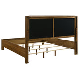  Coaster Furniture Adderley 215851KE Eastern King Wood Panel Bed   - Cream/Warm Brown IMAGE 2