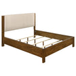  Coaster Furniture Adderley 215851KW California King Wood Panel Bed   - Cream/Warm Brown IMAGE 1