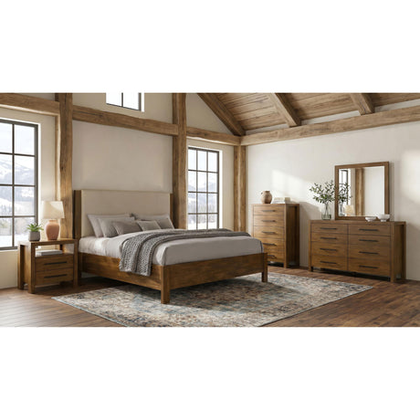  Coaster Furniture Adderley 215852 2-drawer Nightstand Bedside Table - Warm Brown IMAGE 3