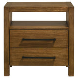  Coaster Furniture Adderley 215852 2-drawer Nightstand Bedside Table - Warm Brown IMAGE 5
