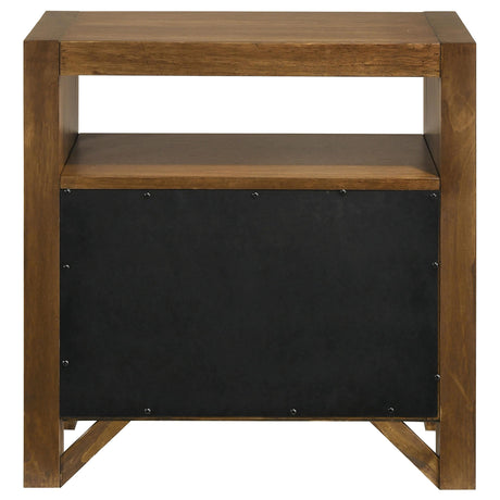  Coaster Furniture Adderley 215852 2-drawer Nightstand Bedside Table - Warm Brown IMAGE 9