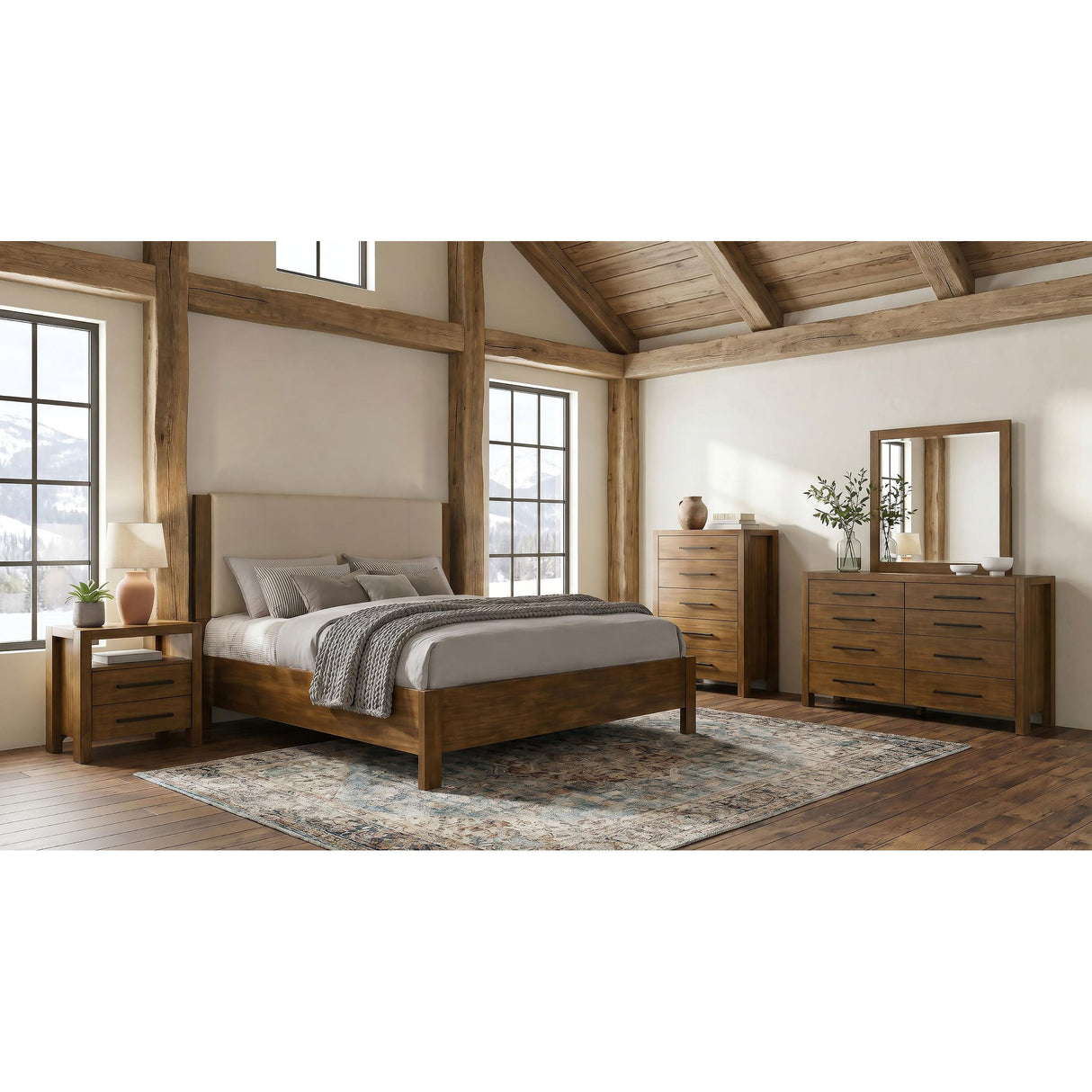  Coaster Furniture Adderley 215855 5-drawer Bedroom Chest - Warm Brown IMAGE 3