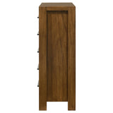  Coaster Furniture Adderley 215855 5-drawer Bedroom Chest - Warm Brown IMAGE 7