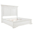  Coaster Furniture McKinney 215871KE Eastern King LED Light Panel Bed - Vintage White IMAGE 1