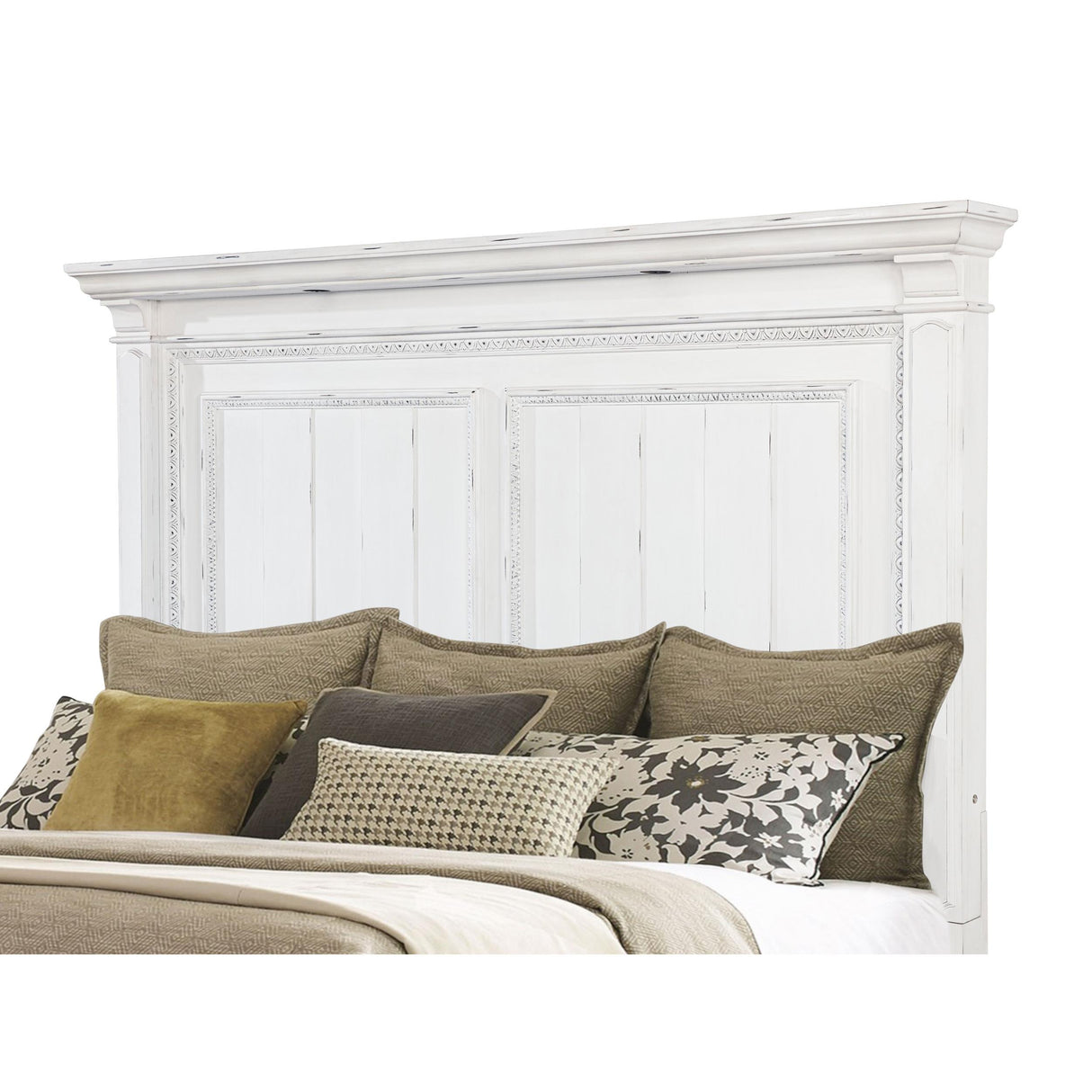  Coaster Furniture McKinney 215871KE Eastern King LED Light Panel Bed - Vintage White IMAGE 11