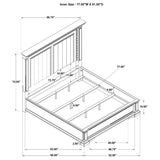  Coaster Furniture McKinney 215871KE Eastern King LED Light Panel Bed - Vintage White IMAGE 7
