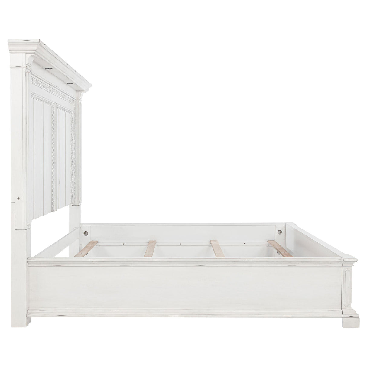  Coaster Furniture McKinney 215871KE Eastern King LED Light Panel Bed - Vintage White IMAGE 9