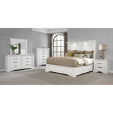 Coaster Furniture McKinney 215871Q Queen LED Light Panel Bed - Vintage White IMAGE 11