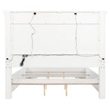  Coaster Furniture McKinney 215871Q Queen LED Light Panel Bed - Vintage White IMAGE 5