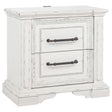  Coaster Furniture McKinney 215872 2-drawer Nightstand with Dual USB - Vintage White IMAGE 1