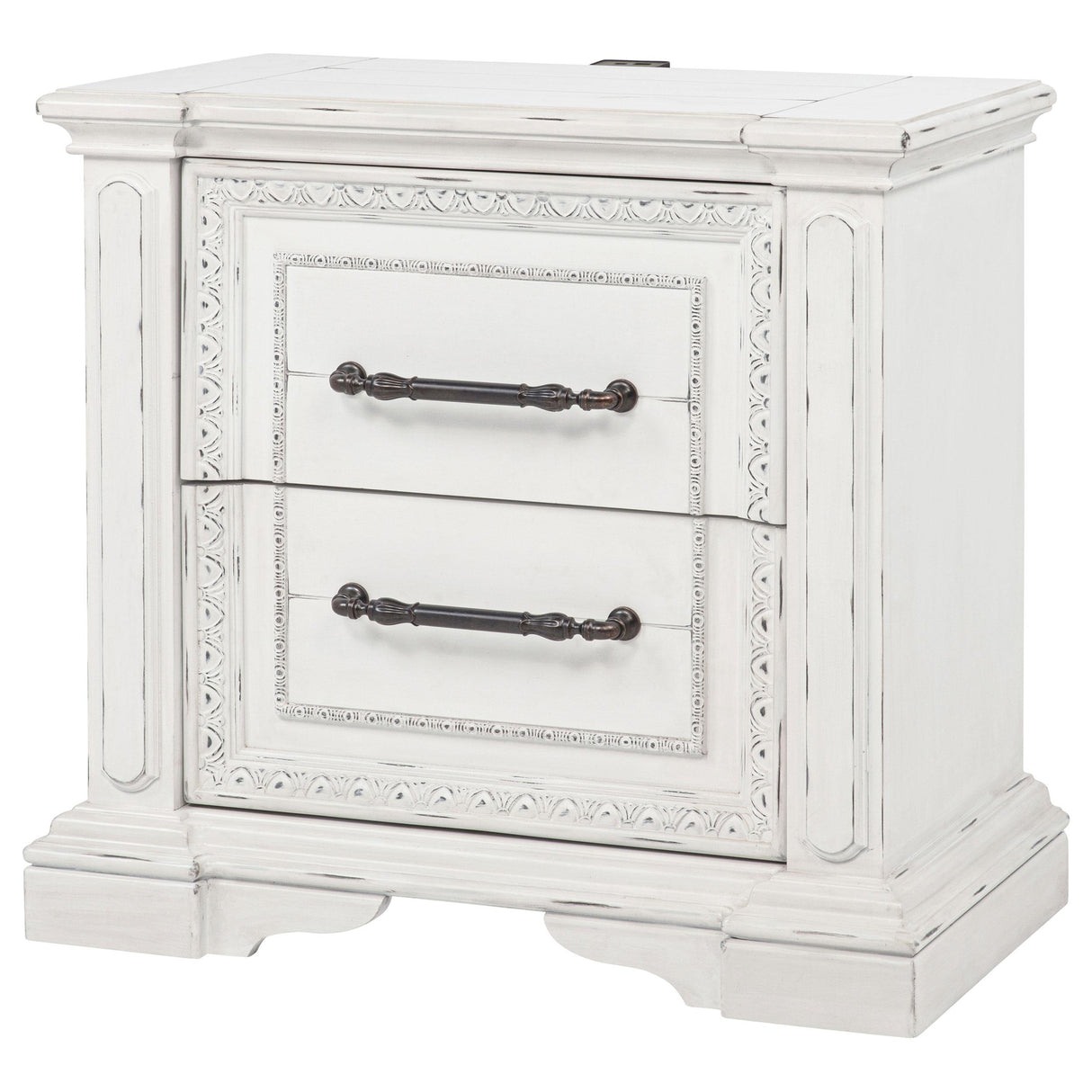  Coaster Furniture McKinney 215872 2-drawer Nightstand with Dual USB - Vintage White IMAGE 12