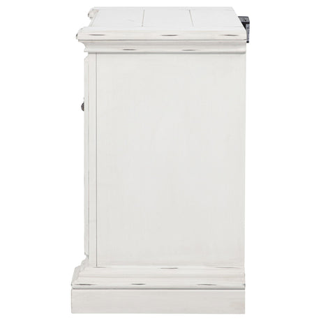  Coaster Furniture McKinney 215872 2-drawer Nightstand with Dual USB - Vintage White IMAGE 2