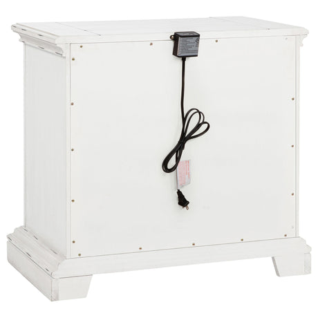  Coaster Furniture McKinney 215872 2-drawer Nightstand with Dual USB - Vintage White IMAGE 4