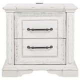  Coaster Furniture McKinney 215872 2-drawer Nightstand with Dual USB - Vintage White IMAGE 9