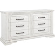  Coaster Furniture McKinney 215873 6-drawer Bedroom Dresser Cabinet - Vintage White IMAGE 1