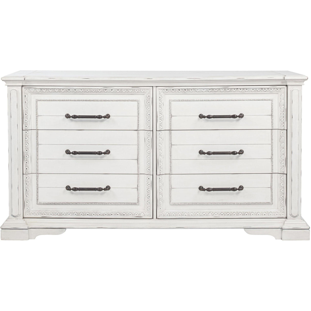  Coaster Furniture McKinney 215873 6-drawer Bedroom Dresser Cabinet - Vintage White IMAGE 3