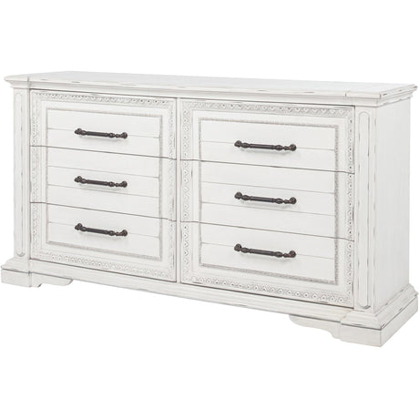  Coaster Furniture McKinney 215873 6-drawer Bedroom Dresser Cabinet - Vintage White IMAGE 4