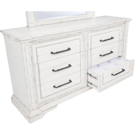  Coaster Furniture McKinney 215873M 6-drawer Bedroom Dresser with Mirror - Vintage White IMAGE 12