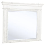  Coaster Furniture McKinney 215874 Dresser Mirror - Vintage White IMAGE 1