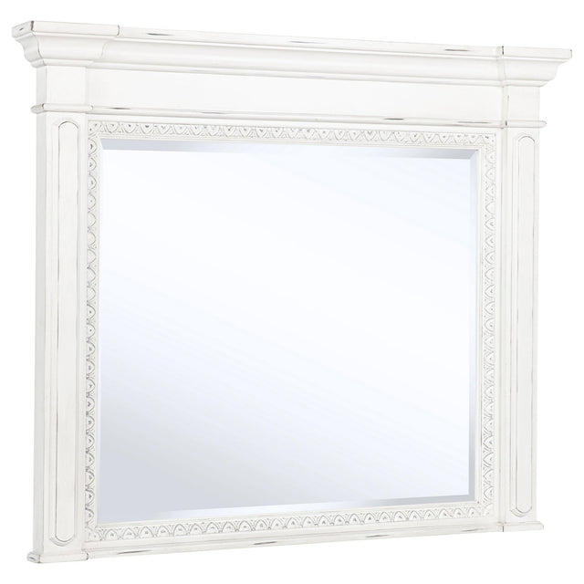  Coaster Furniture McKinney 215874 Dresser Mirror - Vintage White IMAGE 1