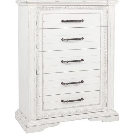  Coaster Furniture McKinney 215875 5-drawer Bedroom Chest - Vintage White IMAGE 1