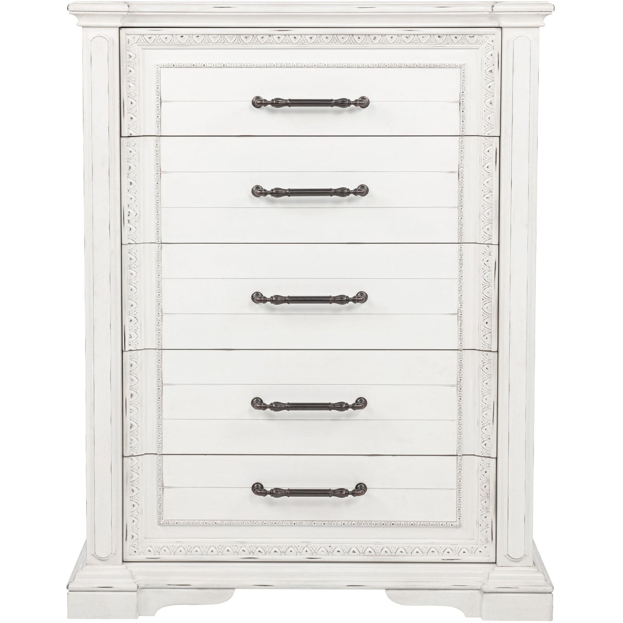  Coaster Furniture McKinney 215875 5-drawer Bedroom Chest - Vintage White IMAGE 3