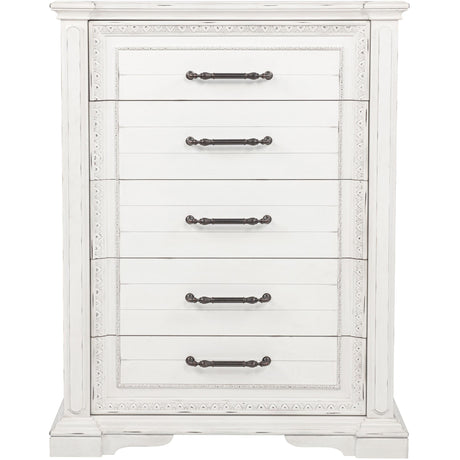  Coaster Furniture McKinney 215875 5-drawer Bedroom Chest - Vintage White IMAGE 3