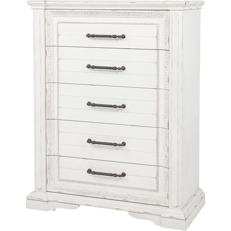  Coaster Furniture McKinney 215875 5-drawer Bedroom Chest - Vintage White IMAGE 4