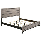  Coaster Furniture Valen 215911KE Wood Eastern King Panel Bed - Light Taupe IMAGE 1