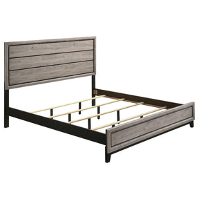  Coaster Furniture Valen 215911KE Wood Eastern King Panel Bed - Light Taupe IMAGE 1