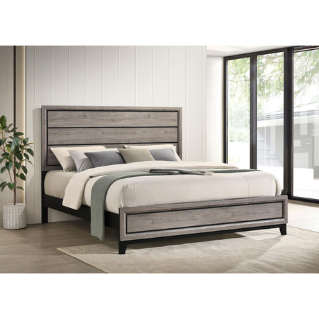 Coaster Furniture Valen 215911KE Wood Eastern King Panel Bed - Light Taupe IMAGE 4