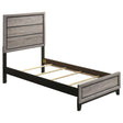  Coaster Furniture Valen 215911T Wood Twin Panel Bed - Light Taupe IMAGE 1