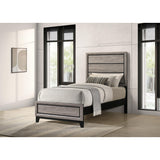  Coaster Furniture Valen 215911T Wood Twin Panel Bed - Light Taupe IMAGE 3