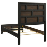  Coaster Furniture Valen 215911T Wood Twin Panel Bed - Light Taupe IMAGE 4