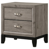  Coaster Furniture Valen 215912 2-drawer Nightstand Bedside Table - Light Taupe IMAGE 11
