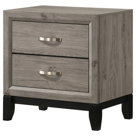 Coaster Furniture Valen 215912 2-drawer Nightstand Bedside Table - Light Taupe IMAGE 11