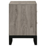  Coaster Furniture Valen 215912 2-drawer Nightstand Bedside Table - Light Taupe IMAGE 4