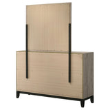  Coaster Furniture Valen 215913M 6-drawer Bedroom Dresser and Mirror - Light Taupe IMAGE 10