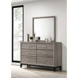  Coaster Furniture Valen 215913M 6-drawer Bedroom Dresser and Mirror - Light Taupe IMAGE 6